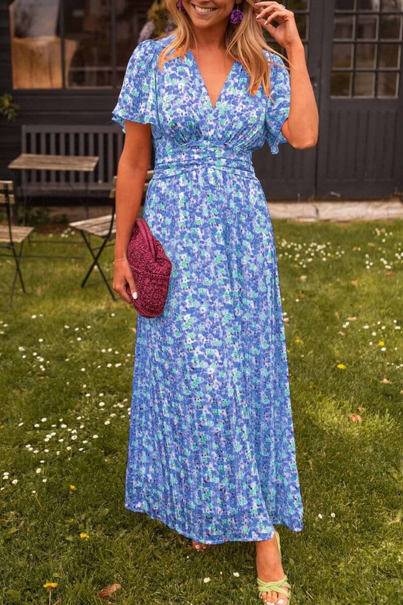 Amélie™ | Robe longue élégante avec décolleté en V
