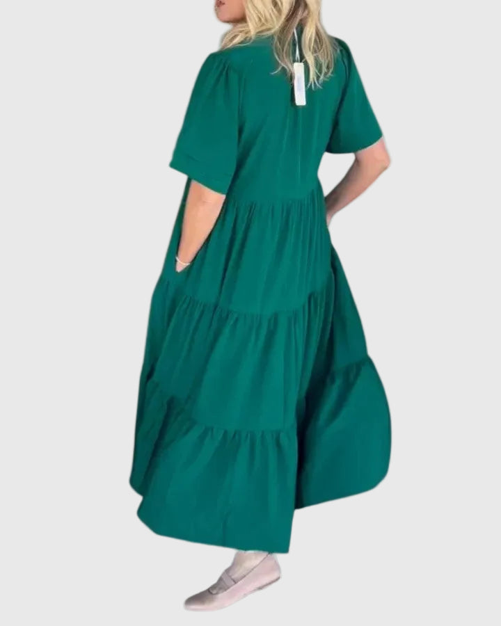 Rebecca | Long Checkered Dress