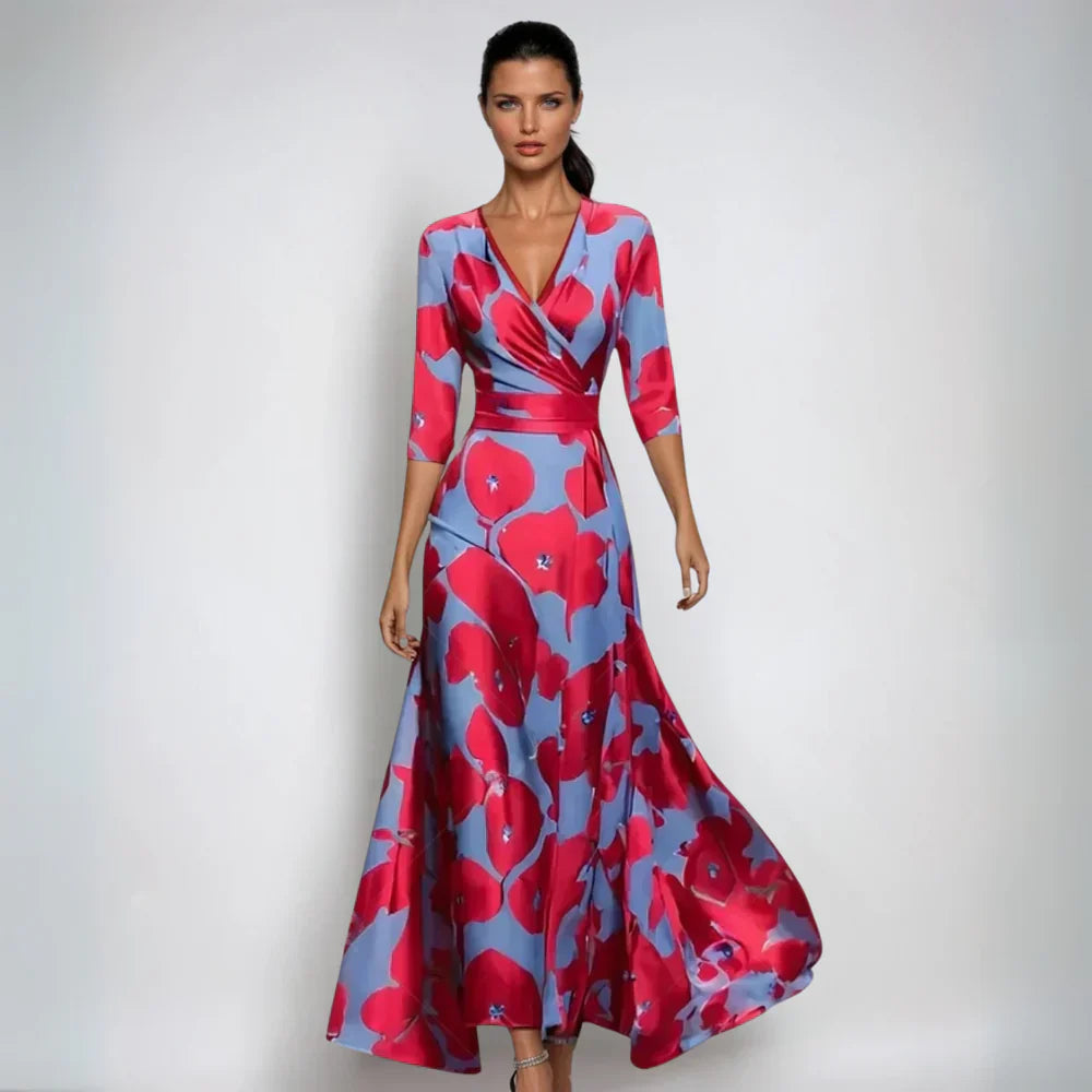 Emily™ | Robe portefeuille florale élégante