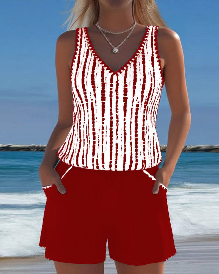 Moda Lusitana - Ensemble de Tankini au Look Décontracté