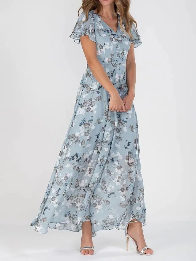 ZURI | Élégante Robe Courte Fluide avec Effet Affinant