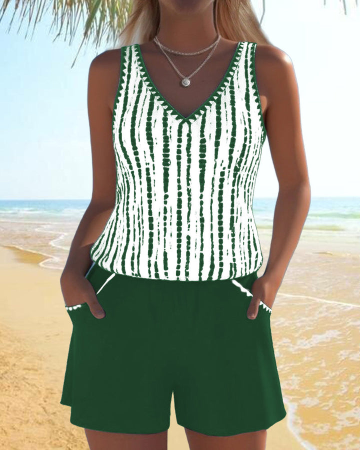 Moda Lusitana - Ensemble de Tankini au Look Décontracté