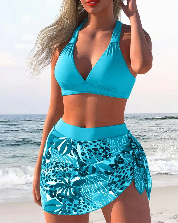 Moda Lusitana - Bikini avec Jupe à Motifs