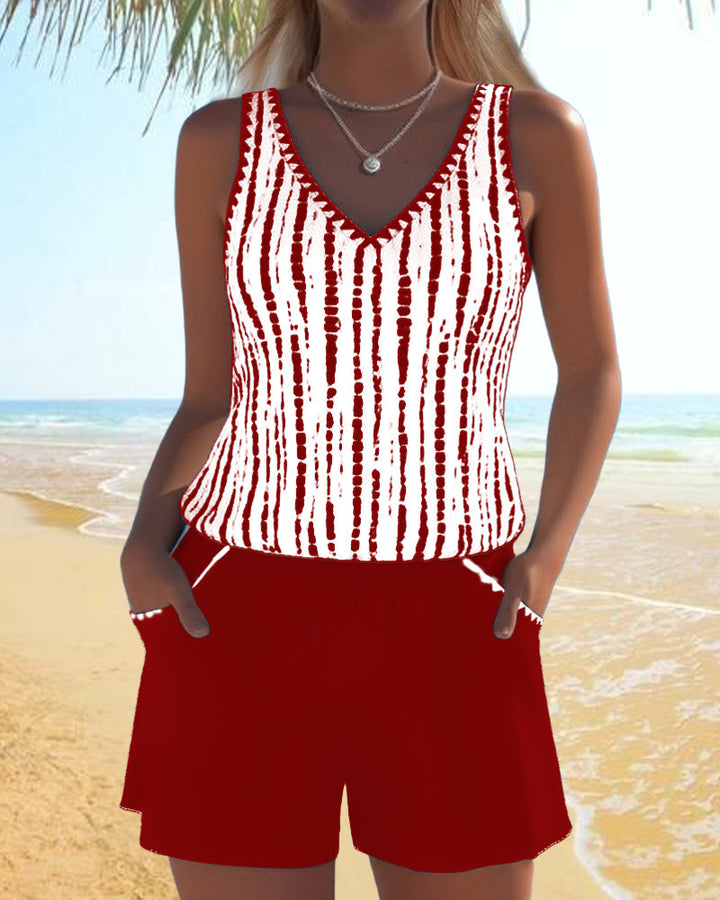 Moda Lusitana - Ensemble de Tankini au Look Décontracté