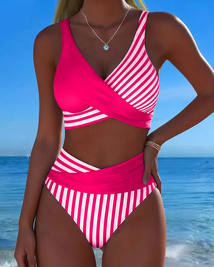 Moda Lusitana - Maillot de Bain Élégant à Rayures