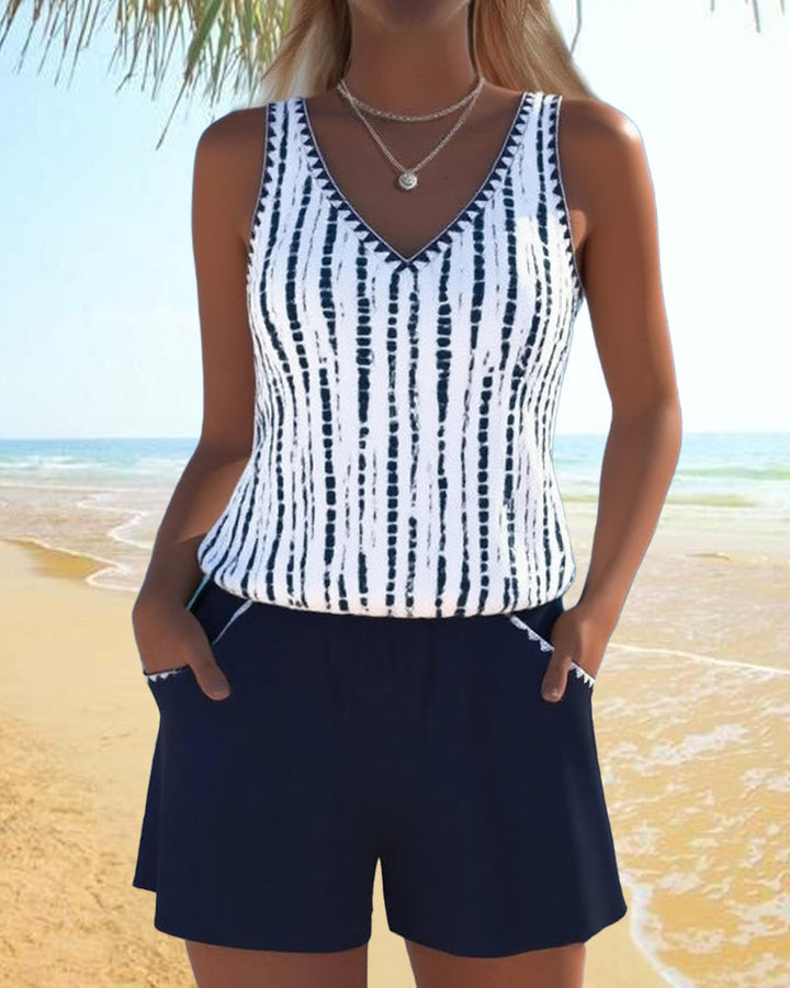 Moda Lusitana - Ensemble de Tankini au Look Décontracté