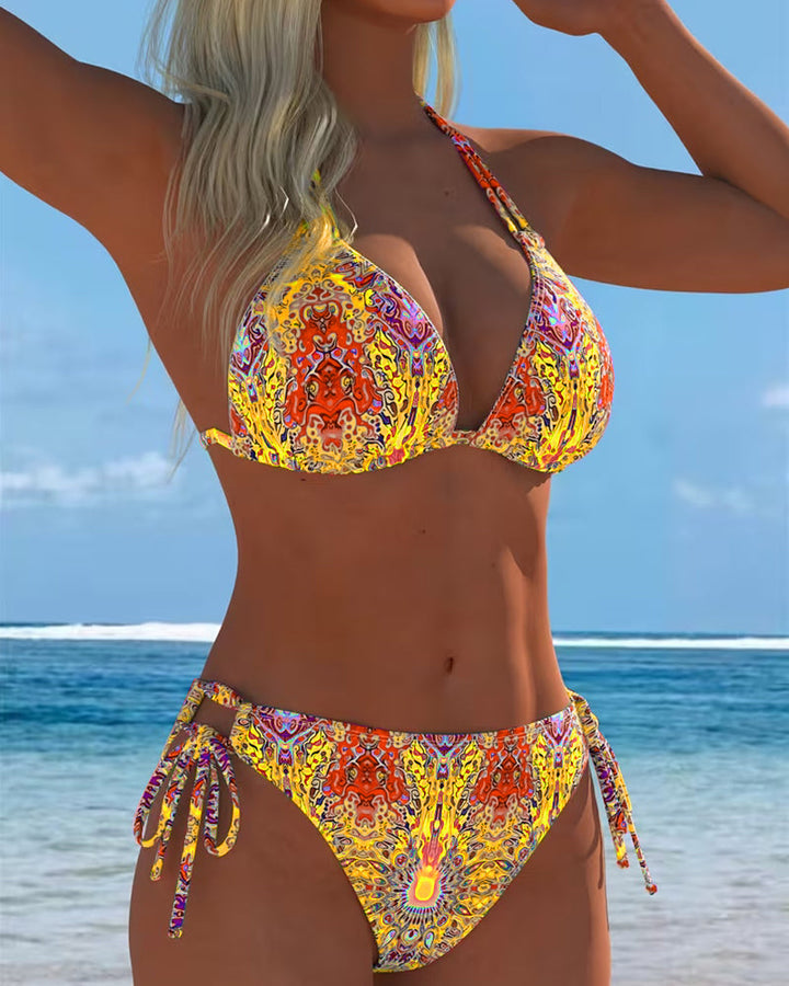 Moda Lusitana - Biquíni Imprimé à Décolleté Halter