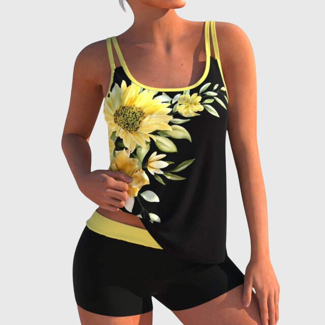 Moda Lusitana - Ensemble Tankini Floral avec Short