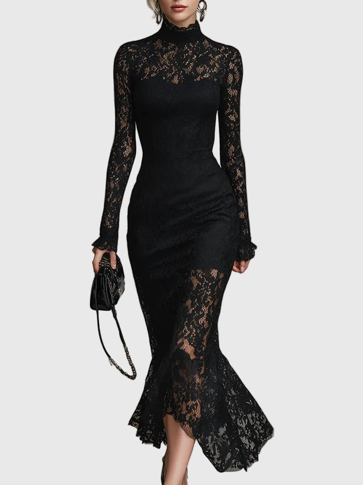 Monica | Long Flowing Dress with Embroidery
