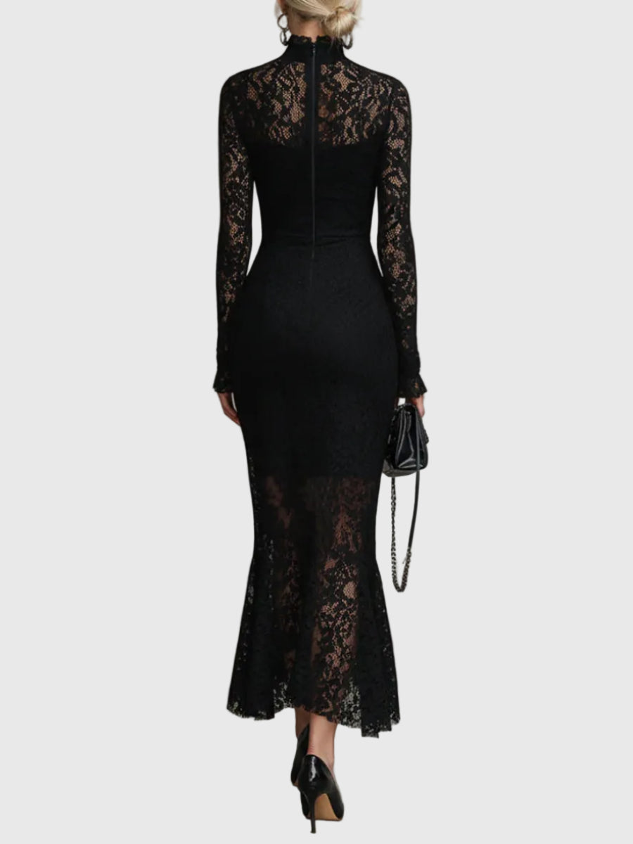 Monica | Long Flowing Dress with Embroidery