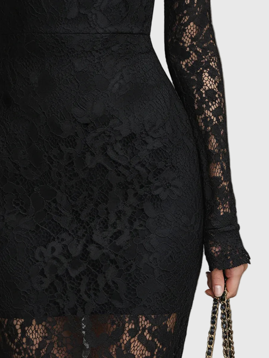 Monica | Long Flowing Dress with Embroidery