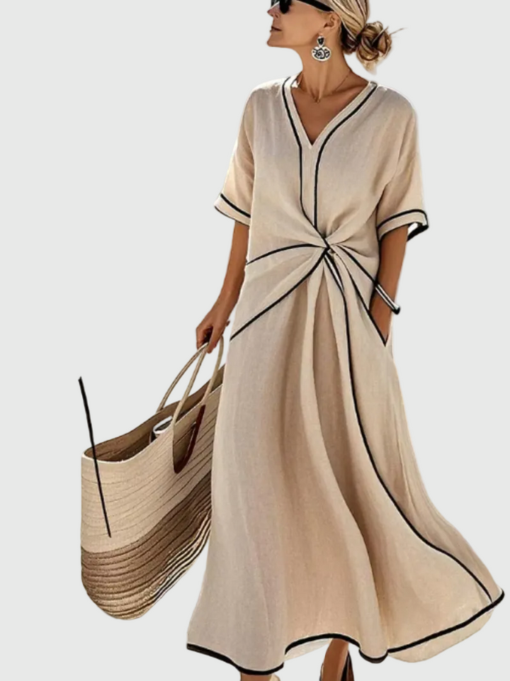 Hélène | Draped Maxi Dress