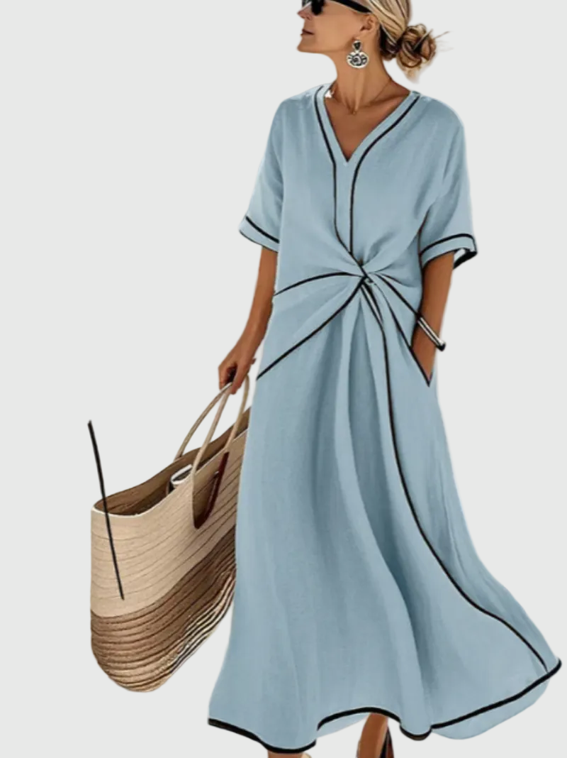 Hélène | Draped Maxi Dress
