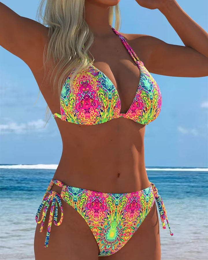 Moda Lusitana - Biquíni Imprimé à Décolleté Halter
