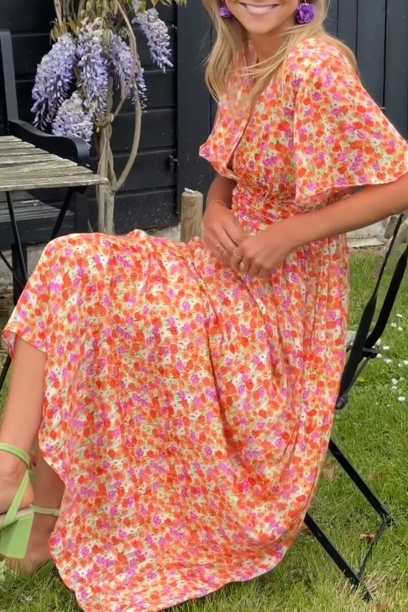 Amélie™ | Robe longue élégante avec décolleté en V